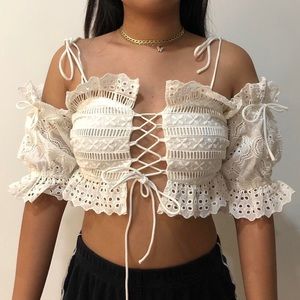 The Kript off shoulder top